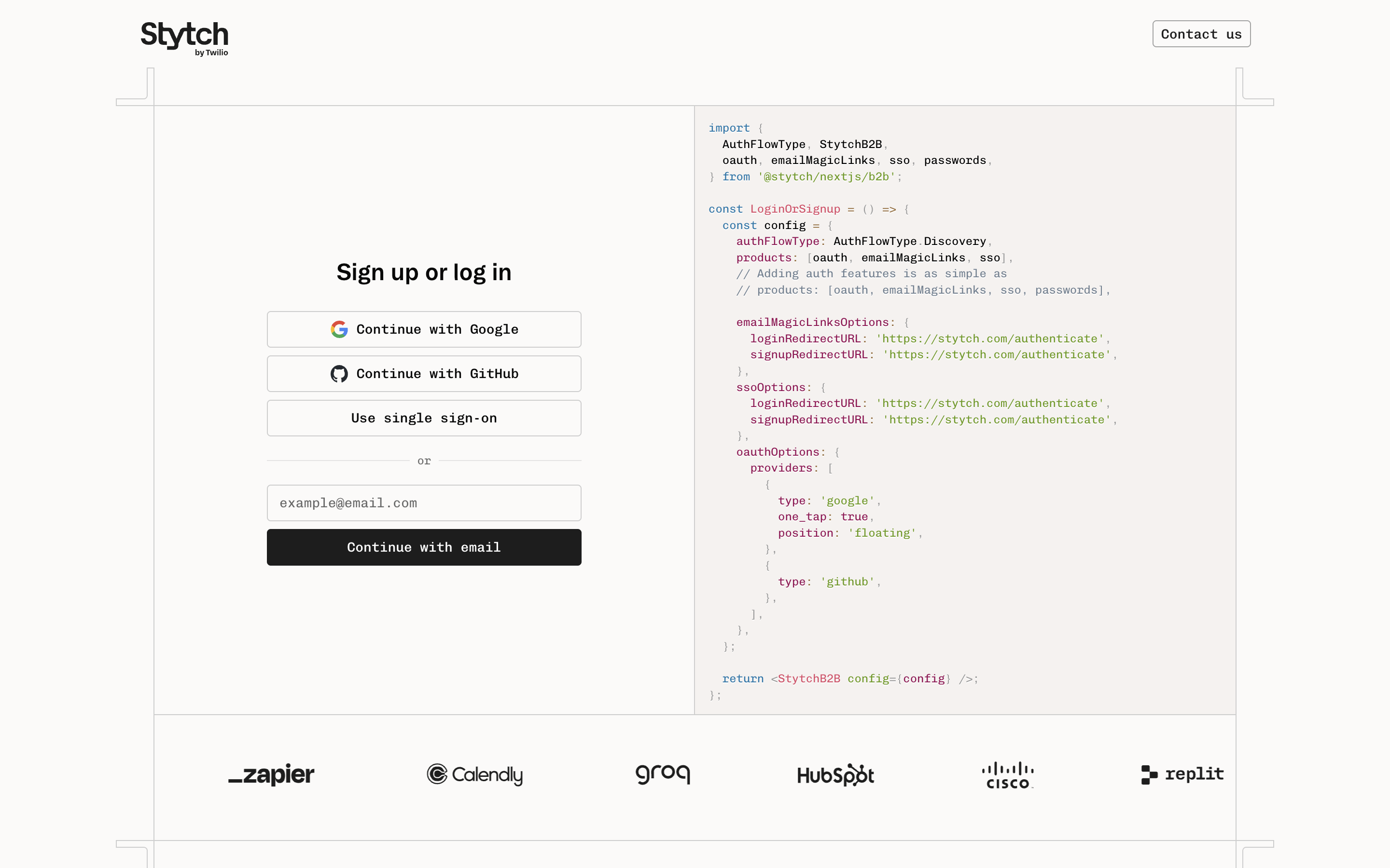 Stytch signup